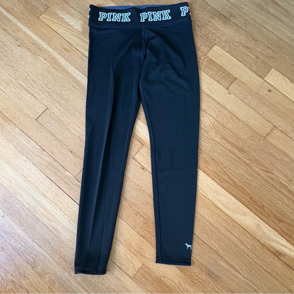 Reversible PINK Victoria’s Secret leggings Black and Gray